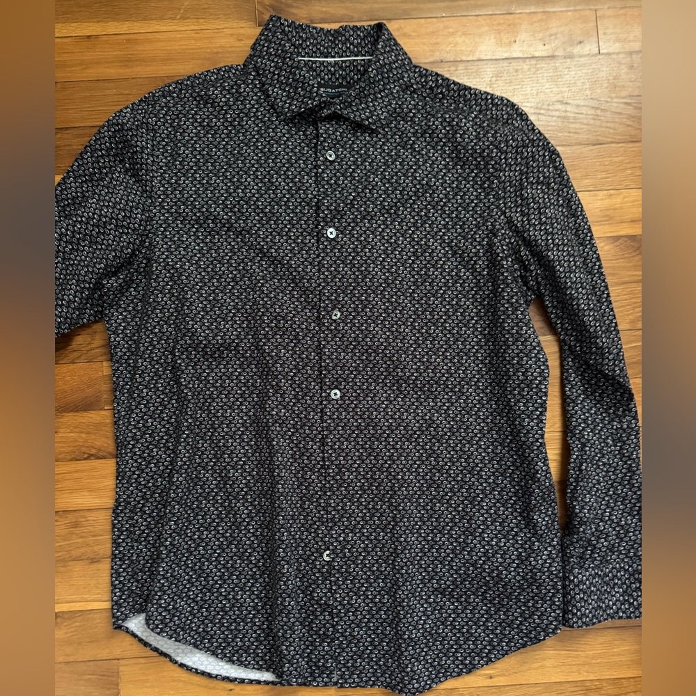 Men's Black Patterned Shirt